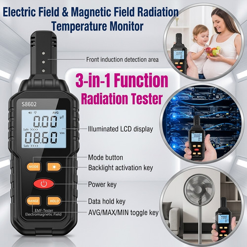Digital emf meter lcd - meter,