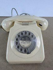 Vintage Rotary Telephone Cream