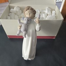 Nao by Lladro Girl with Teddy