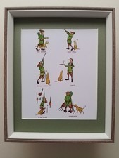 Oliver Preston Shooting print 'The Shooting Day' FRAMED