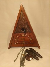 Soviet vintage cuckoo clock, USSR Mayak clock, working mechanical clock.