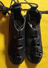 Halmor Leather Soft Shoe Super Flexi Size 12 Black Lace Up Dance Irish Jig Shoes