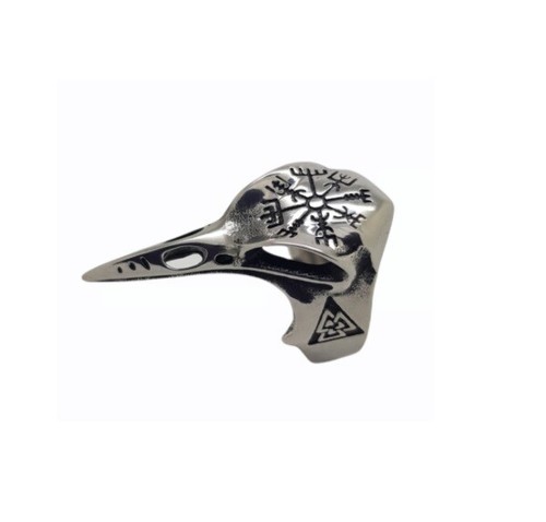 Viking crow skull - viking, ring