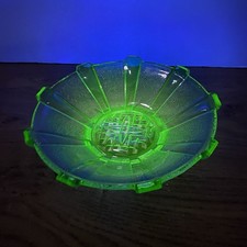 URANIUM Glass Dish Bowl Art