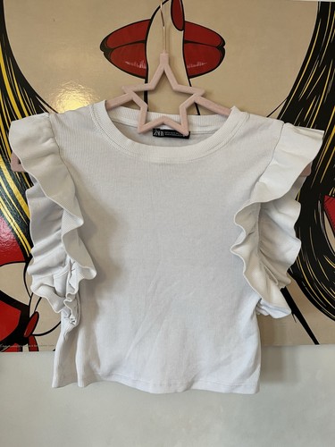 Zara white frill - frill, sleeve