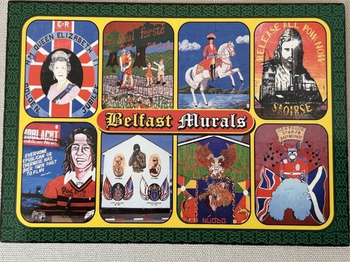 Belfast murals postcard qe2 - belfast,