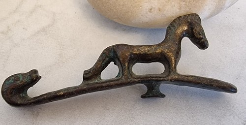 Ancient roman bronze horse - bronze,