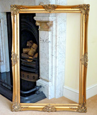 Wooden gold picture frame