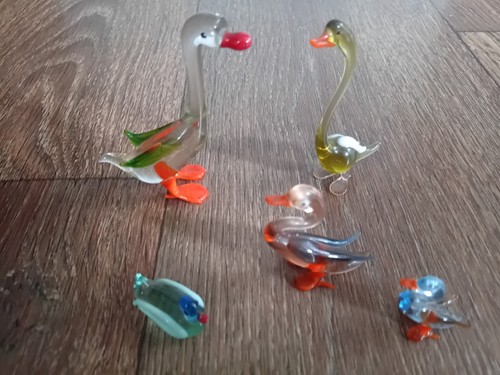 Vintage duck bird figurines - vintage,