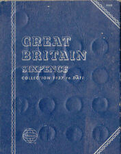 SIXPENCE WHITMAN COIN FOLDERS CHOICE OF FOLDERS