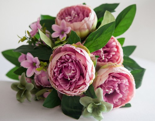 Artificial silk peony flower - artificial,