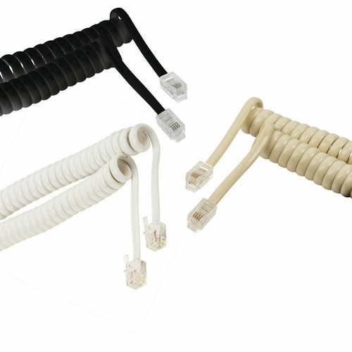 Rj10 coiled - rj10, (4p4c)