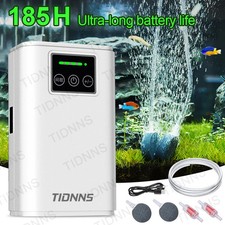 Portable Aquarium Fish Tank Oxygen Pump USB Rechargeable Dual Purpose Air Pump