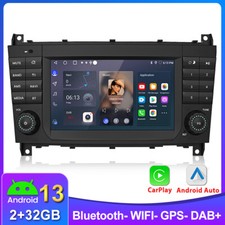 7" Car Stereo Android 13 For Mercedes Benz C CLK Class W203 W209 GPS Sat Nav CarPlay