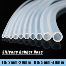 Silicone Rubber Hose Pipe Tubing ID 2mm-29mm Peristaltic Pump Transparent Tube
