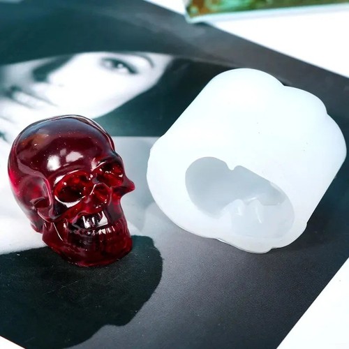 Resin mold silicone skull - -,