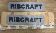 Geniune Ribcraft Hypalon Logo Patches Grey and Blue