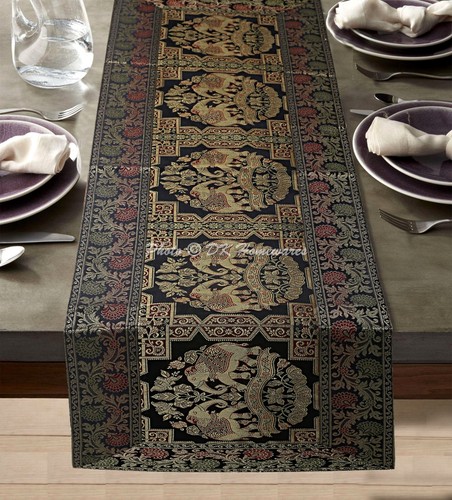 Bohemian brocade coffee table - brocade,