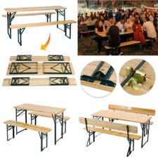 Outdoor Table and Benches 3Pc