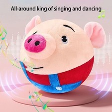 Interactive Plush Pig Dog Toy