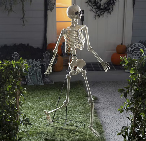 5ft skeleton stand halloween - stand,