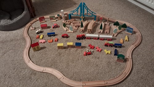 Wooden train set - train,