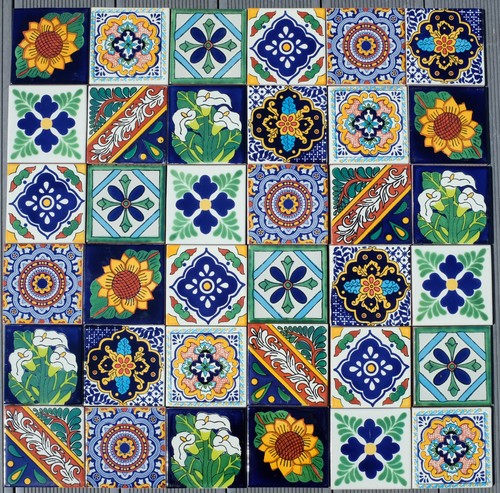 Mexican tiles gardenia mix - gardenia,