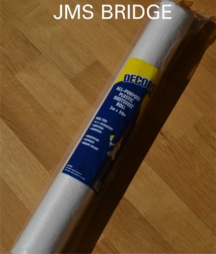 Polythene dust sheet roll 2m - ,