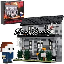 MOC Town Halloween Michael Myers with House Figure 586PCS Building Block Boxed