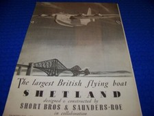 1943 SHORT SHETLAND "LARGEST