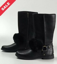 UGG GIRLS BOOTS UK 2 BLACK