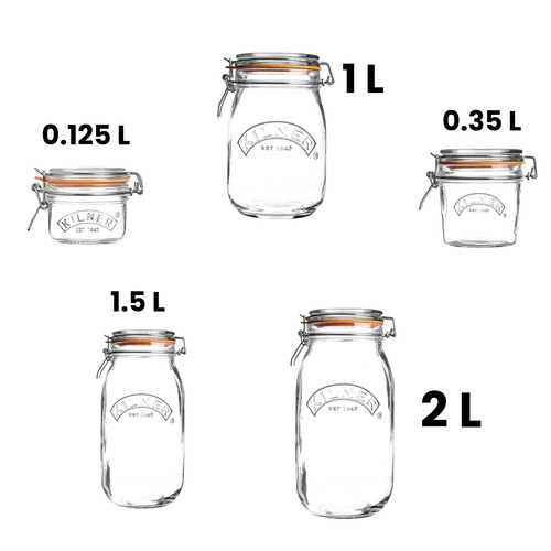 Kilner litre clip top - litre, glass