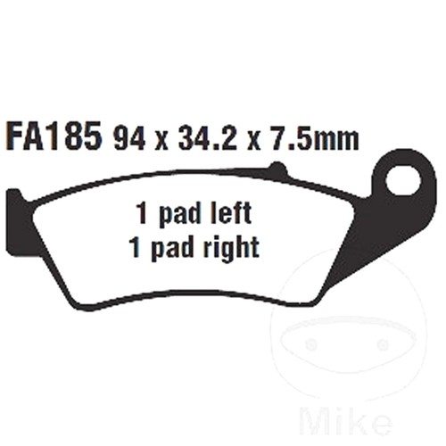 Ebc brake pads sintered - ebc,
