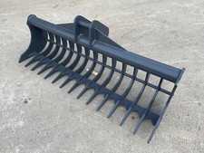 2-3 Ton Excavator Land Rake / Bucket Lawn Rake Stone Riddle - Bobcat E25 E26 E27