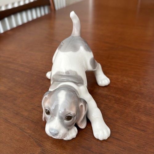 Vtg lladro playing puppy - vtg,