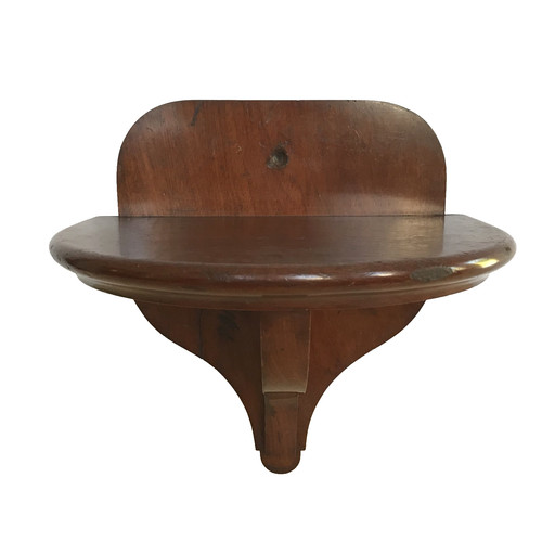 Wooden wall shelf sconce - wooden,
