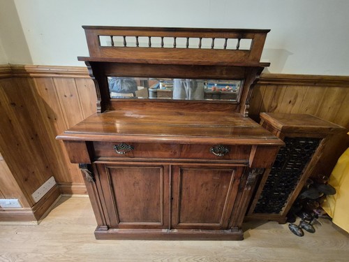 Antique mahogany chiffonier - antique,