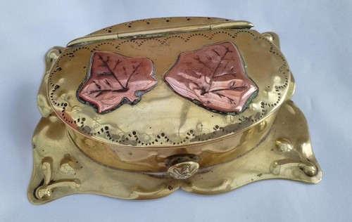 Ww1 trench art table snuff - table, box