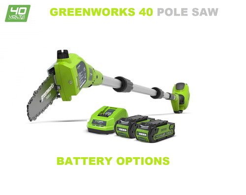 Greenworks 40v pole saw - greenworks,
