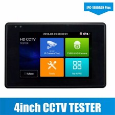 New IPC-1800ADH Plus 4" 4K H.265 IP CVBS CVI TVI AHD 5-in-1 CCTV Tester Monitor