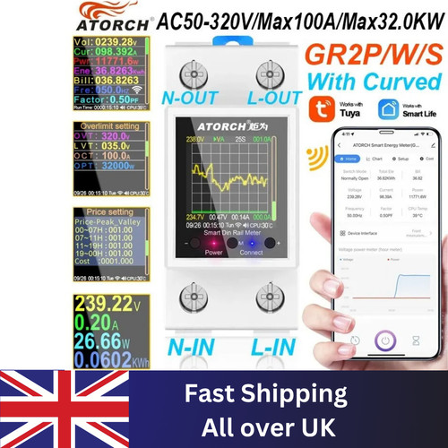 100a smart electricity meter - 100a,