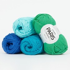 Cotton yarn DROPS PARIS Worsted weight for knitting and crochet 50+ COLORS