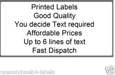 Personalised White address labels | 50x25mm any text printed