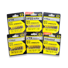 CK Tools Screwdriver Bit Set 8PC Slotted, PH, PZ, HEX, TX Or TORX & HEX Tamper