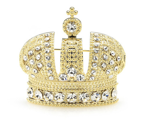 Jubilee queen crown brooch