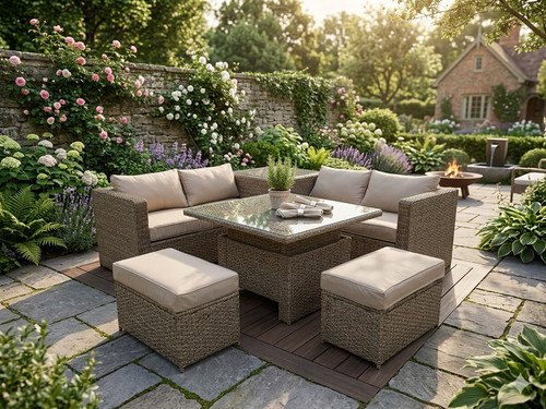 Rattan raising table wicker - raising,