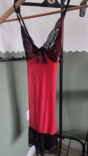 Vintage red and - black, nightie