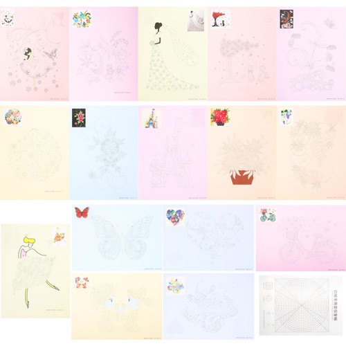 Quilling line drawing papers - ,