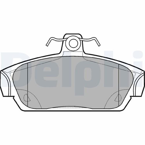 Delphi lp653 brake pad set - delphi,