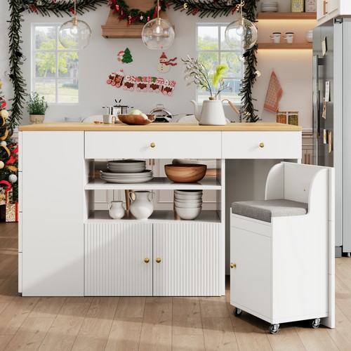 Kitchen island with bar - with,